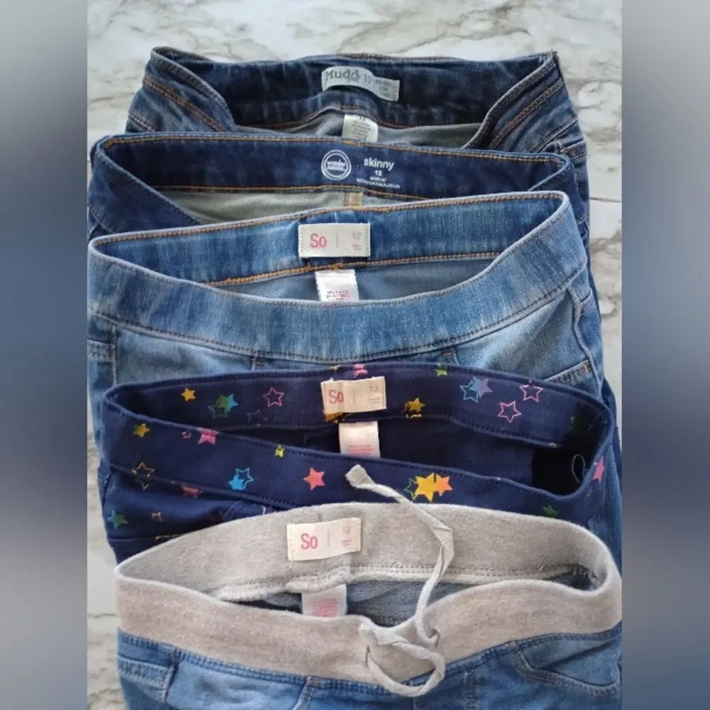 (Bundle) 5 Jeggings/ Skinny Jeans Size 13